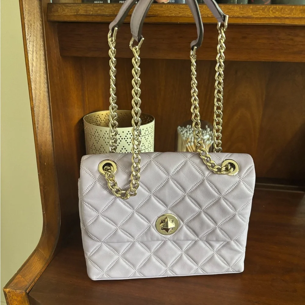 Kate Spade New York Natalia Small Flap Crossbody Bag Lavender